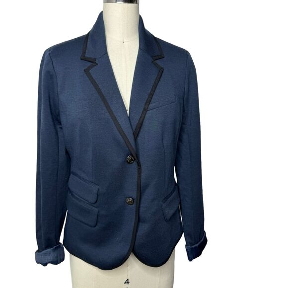 Gap Academy Blazer Navy Blue Schoolboy Stretch Womens Single Breasted Size 4 - Picture 3 of 10